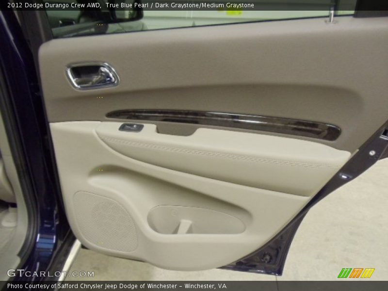 True Blue Pearl / Dark Graystone/Medium Graystone 2012 Dodge Durango Crew AWD