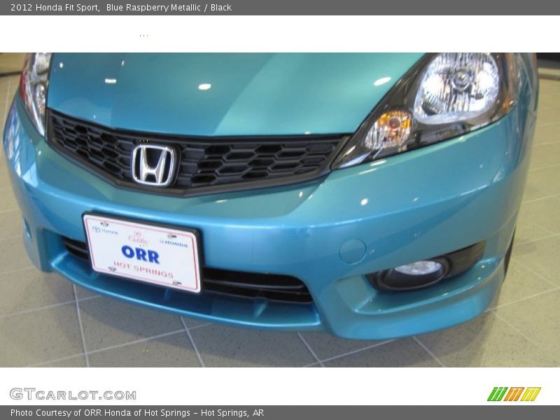 Blue Raspberry Metallic / Black 2012 Honda Fit Sport