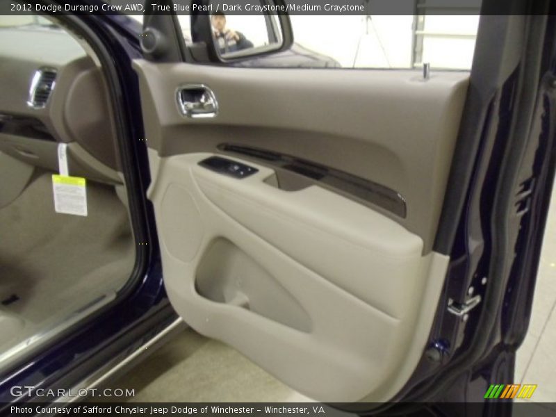 True Blue Pearl / Dark Graystone/Medium Graystone 2012 Dodge Durango Crew AWD