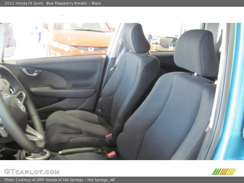 Blue Raspberry Metallic / Black 2012 Honda Fit Sport