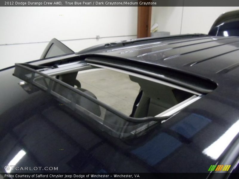 True Blue Pearl / Dark Graystone/Medium Graystone 2012 Dodge Durango Crew AWD