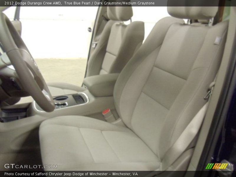 True Blue Pearl / Dark Graystone/Medium Graystone 2012 Dodge Durango Crew AWD