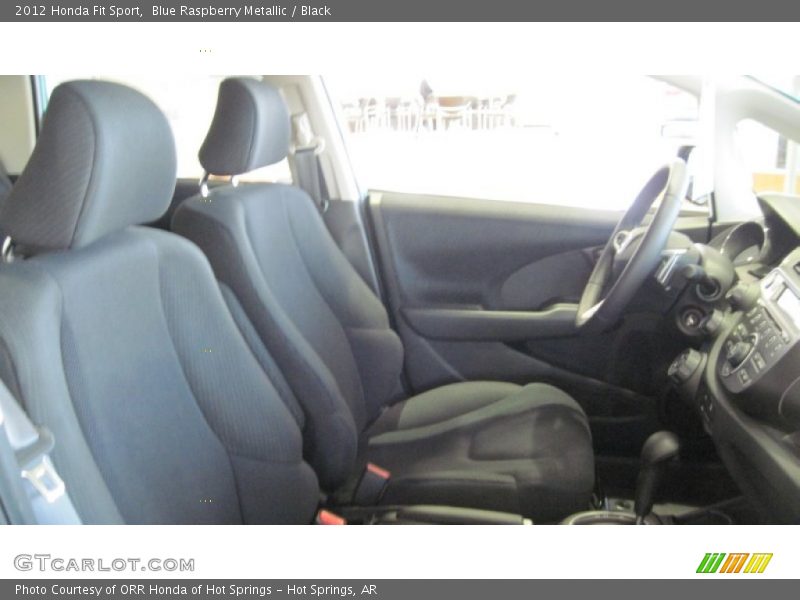 Blue Raspberry Metallic / Black 2012 Honda Fit Sport
