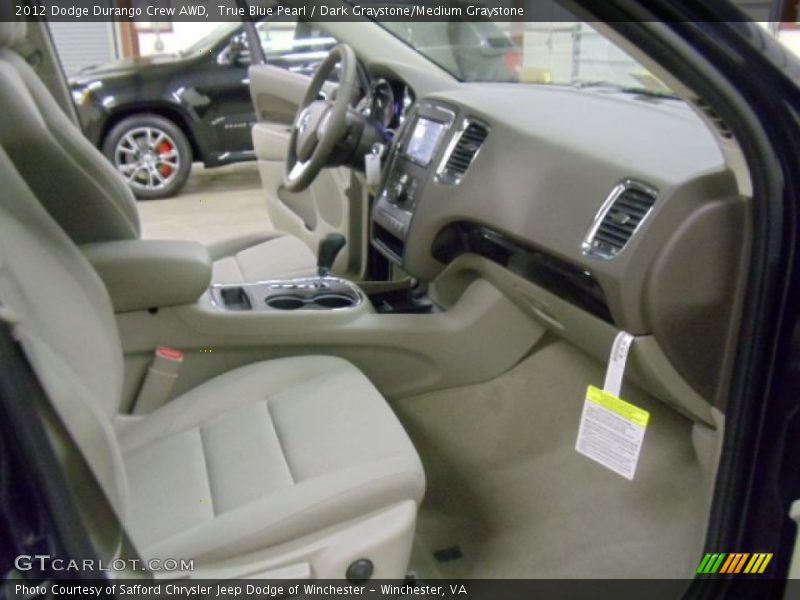 True Blue Pearl / Dark Graystone/Medium Graystone 2012 Dodge Durango Crew AWD