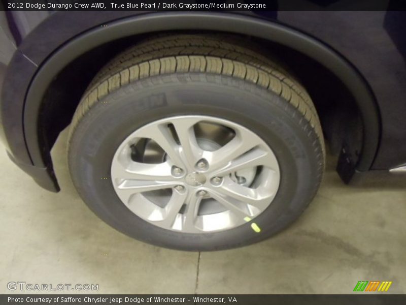 True Blue Pearl / Dark Graystone/Medium Graystone 2012 Dodge Durango Crew AWD