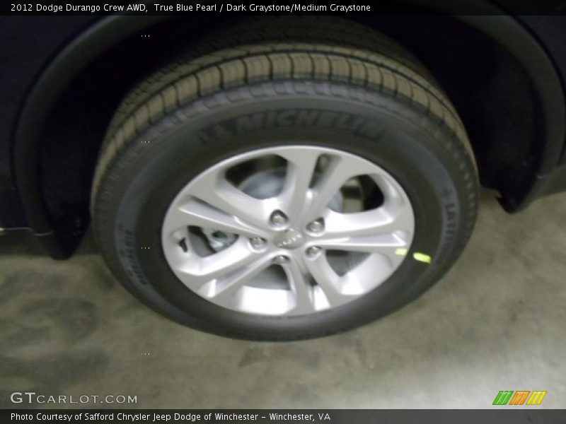 True Blue Pearl / Dark Graystone/Medium Graystone 2012 Dodge Durango Crew AWD