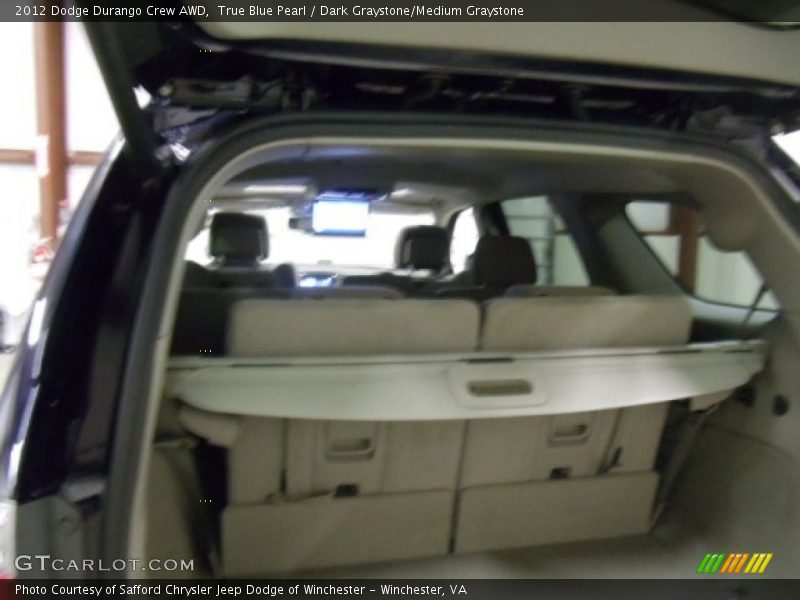 True Blue Pearl / Dark Graystone/Medium Graystone 2012 Dodge Durango Crew AWD