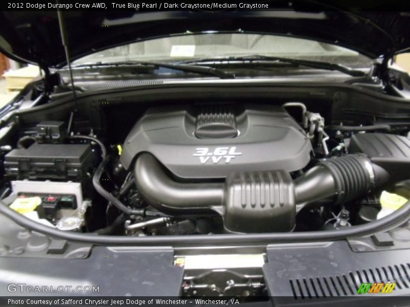 True Blue Pearl / Dark Graystone/Medium Graystone 2012 Dodge Durango Crew AWD