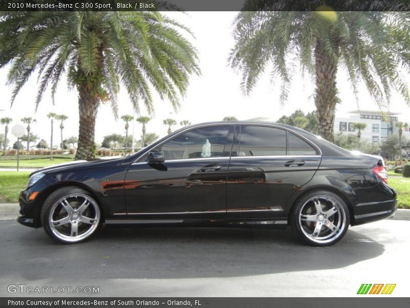 Black / Black 2010 Mercedes-Benz C 300 Sport