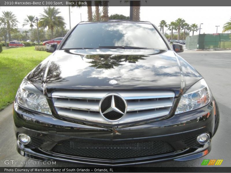 Black / Black 2010 Mercedes-Benz C 300 Sport