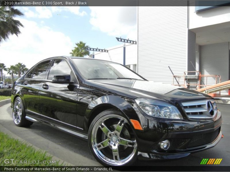 Black / Black 2010 Mercedes-Benz C 300 Sport