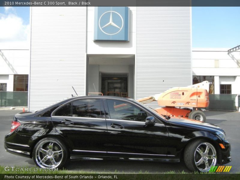 Black / Black 2010 Mercedes-Benz C 300 Sport