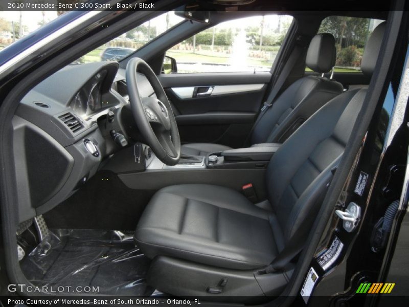 Black / Black 2010 Mercedes-Benz C 300 Sport