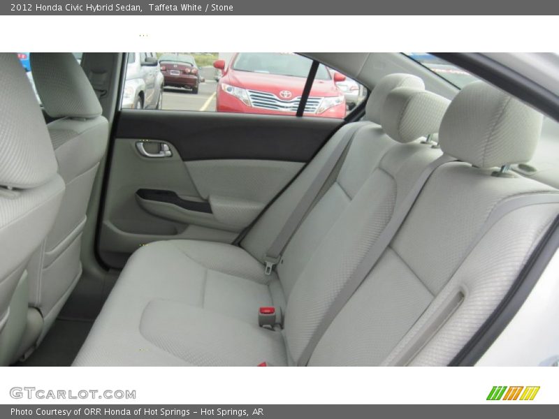 Taffeta White / Stone 2012 Honda Civic Hybrid Sedan
