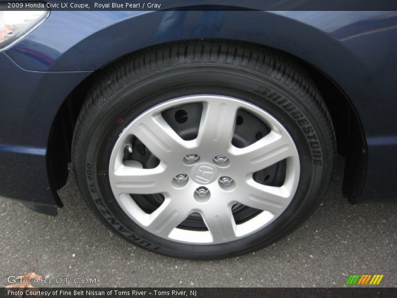 Royal Blue Pearl / Gray 2009 Honda Civic LX Coupe