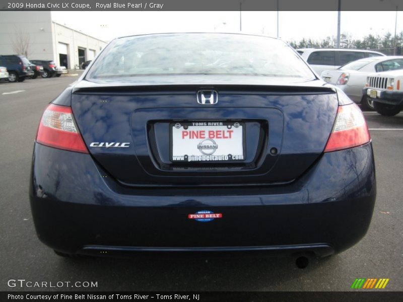 Royal Blue Pearl / Gray 2009 Honda Civic LX Coupe