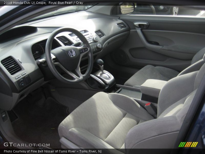 Royal Blue Pearl / Gray 2009 Honda Civic LX Coupe