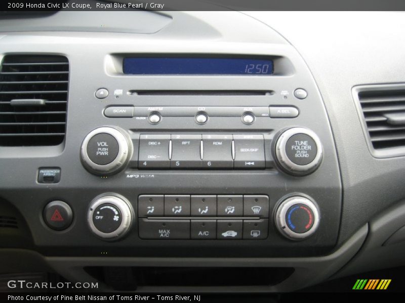 Royal Blue Pearl / Gray 2009 Honda Civic LX Coupe