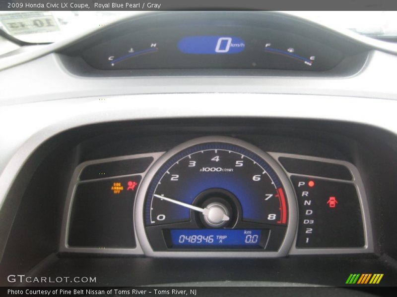 Royal Blue Pearl / Gray 2009 Honda Civic LX Coupe