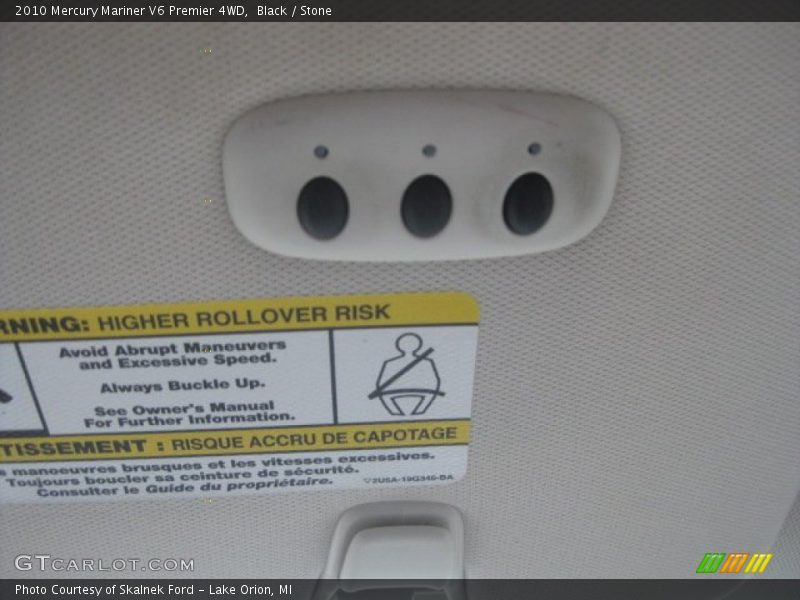 Black / Stone 2010 Mercury Mariner V6 Premier 4WD