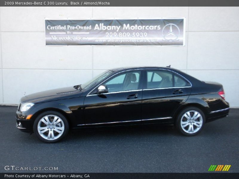 Black / Almond/Mocha 2009 Mercedes-Benz C 300 Luxury