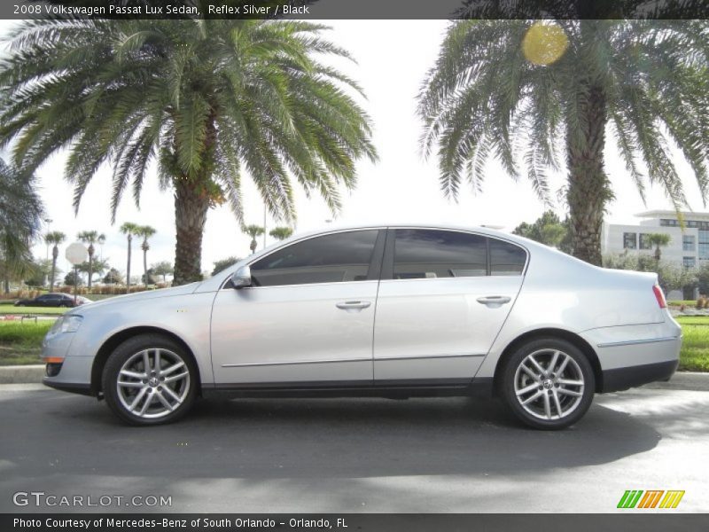 Reflex Silver / Black 2008 Volkswagen Passat Lux Sedan