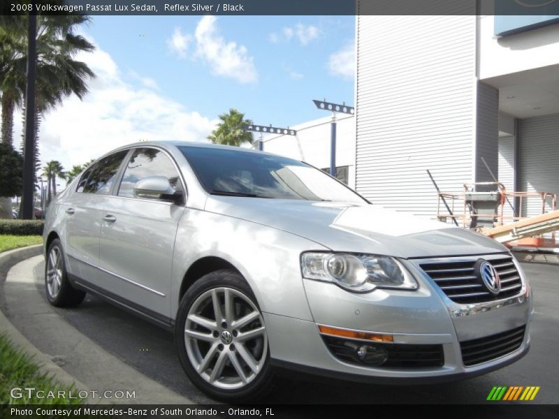 Reflex Silver / Black 2008 Volkswagen Passat Lux Sedan