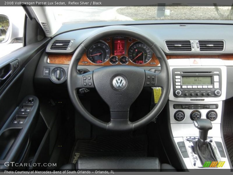 Reflex Silver / Black 2008 Volkswagen Passat Lux Sedan