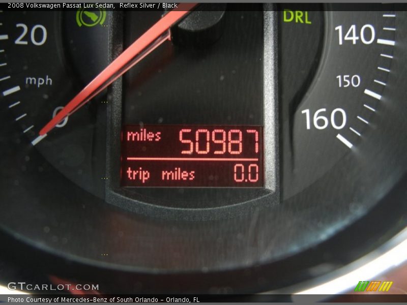 Reflex Silver / Black 2008 Volkswagen Passat Lux Sedan