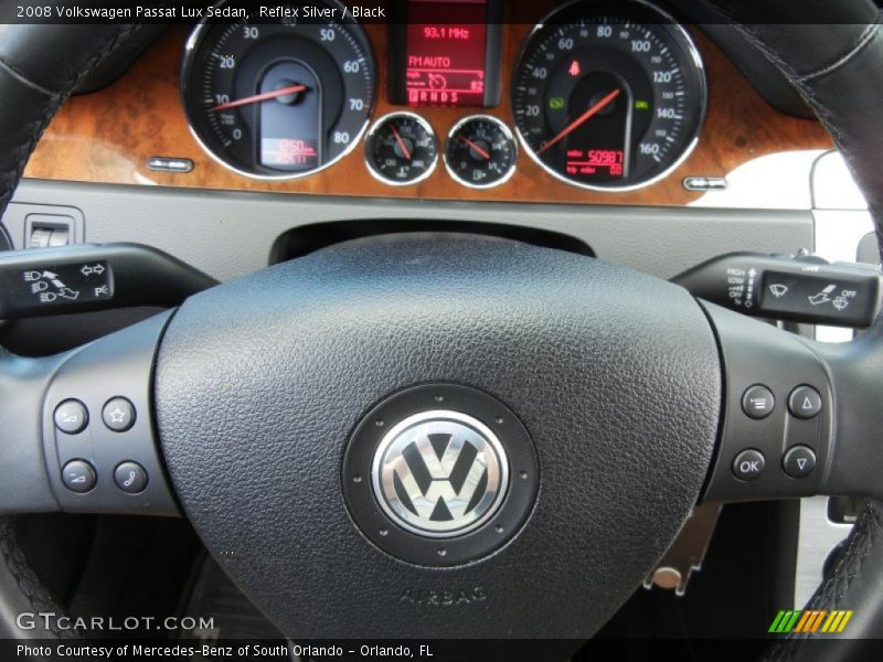 Reflex Silver / Black 2008 Volkswagen Passat Lux Sedan