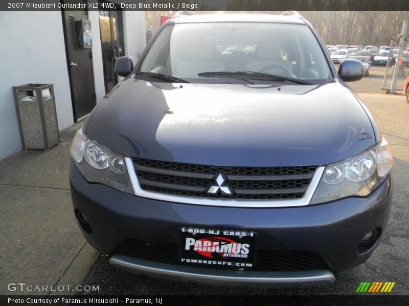 Deep Blue Metallic / Beige 2007 Mitsubishi Outlander XLS 4WD