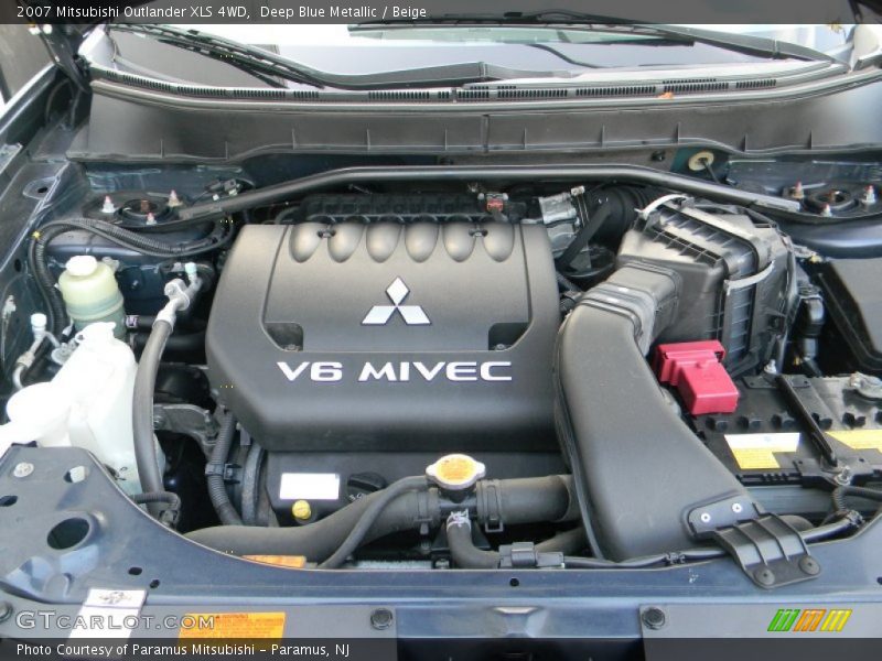 Deep Blue Metallic / Beige 2007 Mitsubishi Outlander XLS 4WD