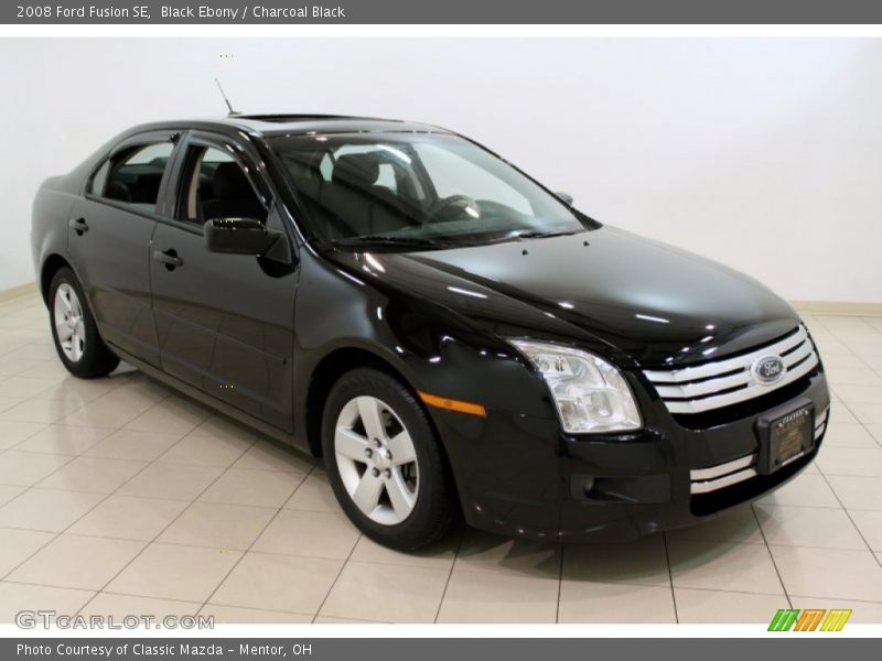 Black Ebony / Charcoal Black 2008 Ford Fusion SE