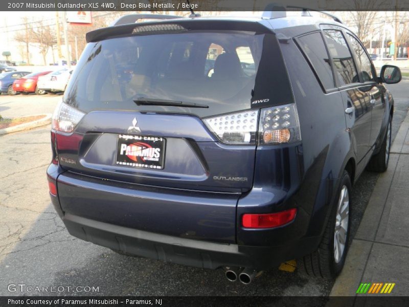 Deep Blue Metallic / Beige 2007 Mitsubishi Outlander XLS 4WD