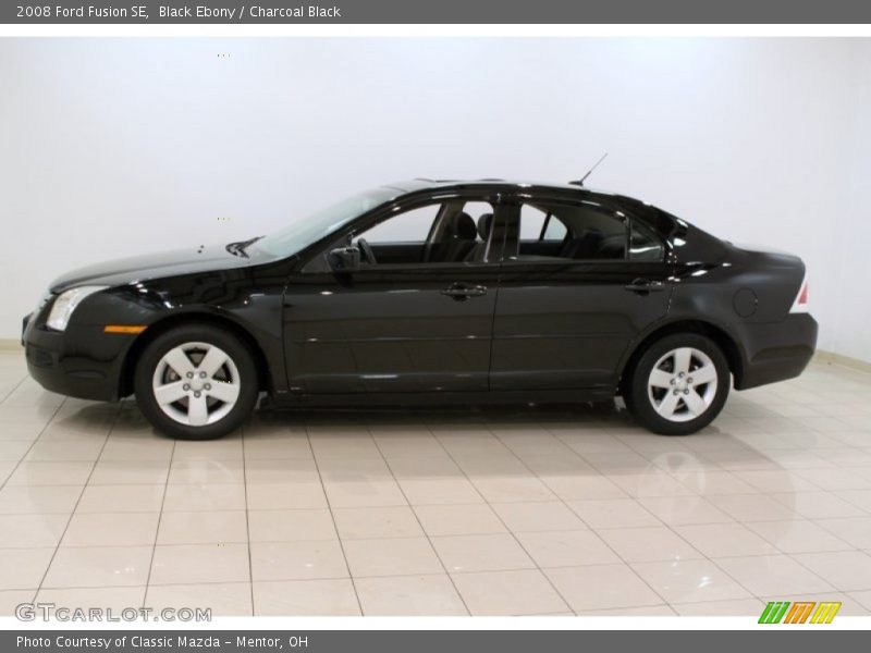 Black Ebony / Charcoal Black 2008 Ford Fusion SE