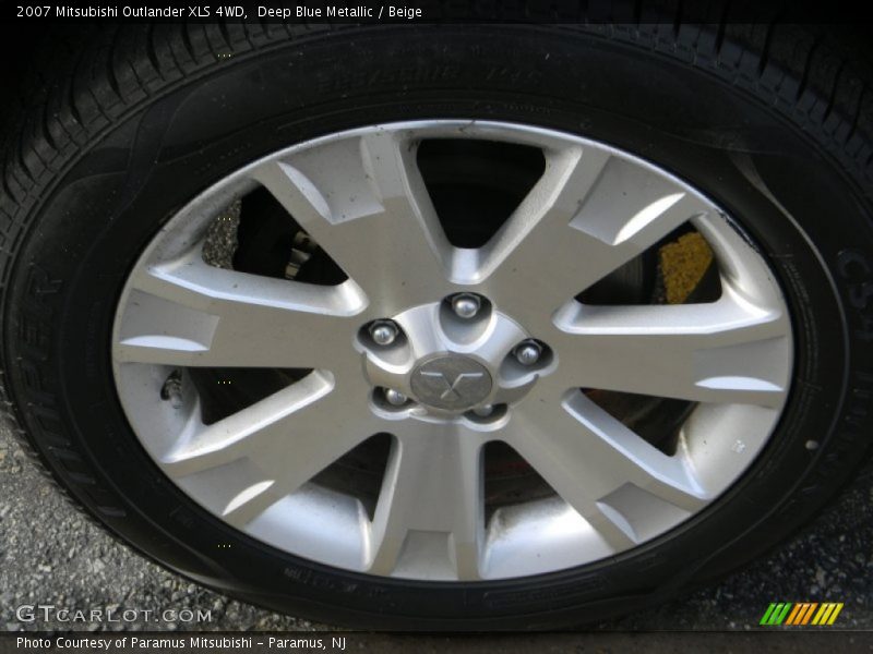 Deep Blue Metallic / Beige 2007 Mitsubishi Outlander XLS 4WD
