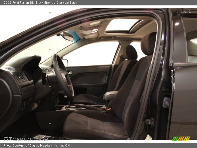 Black Ebony / Charcoal Black 2008 Ford Fusion SE
