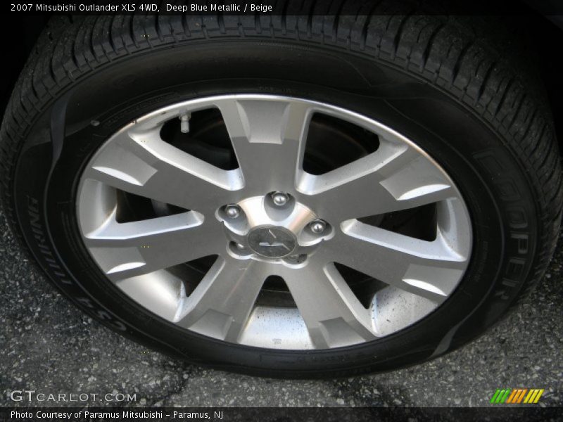Deep Blue Metallic / Beige 2007 Mitsubishi Outlander XLS 4WD