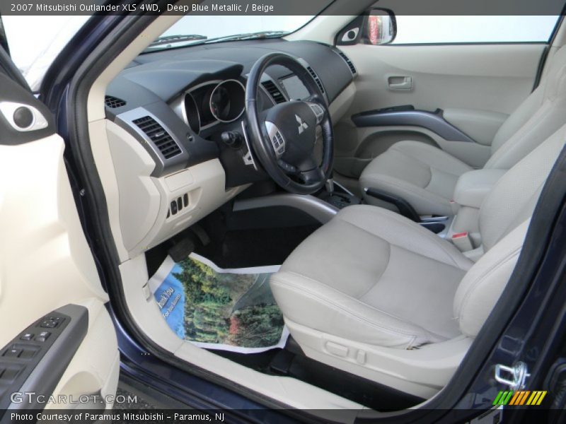Deep Blue Metallic / Beige 2007 Mitsubishi Outlander XLS 4WD