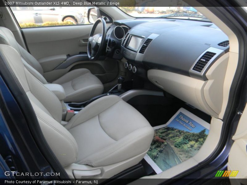 Deep Blue Metallic / Beige 2007 Mitsubishi Outlander XLS 4WD
