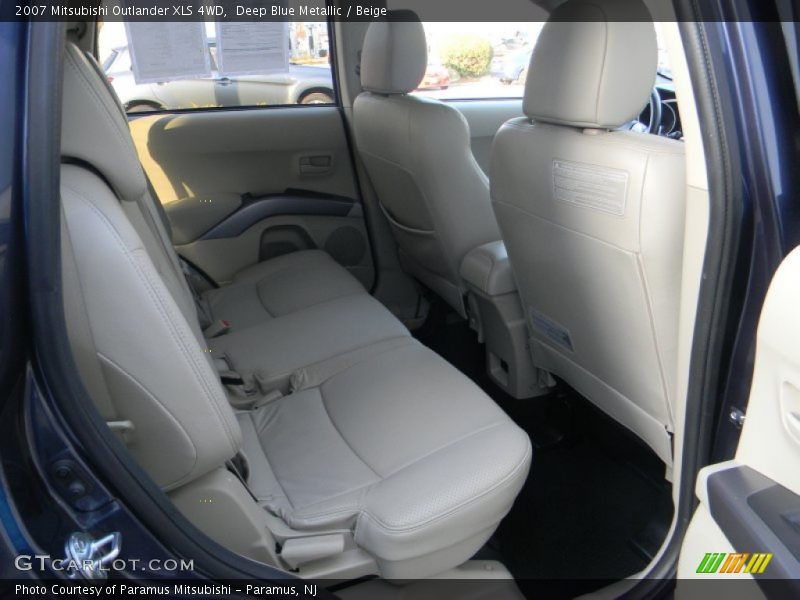 Deep Blue Metallic / Beige 2007 Mitsubishi Outlander XLS 4WD