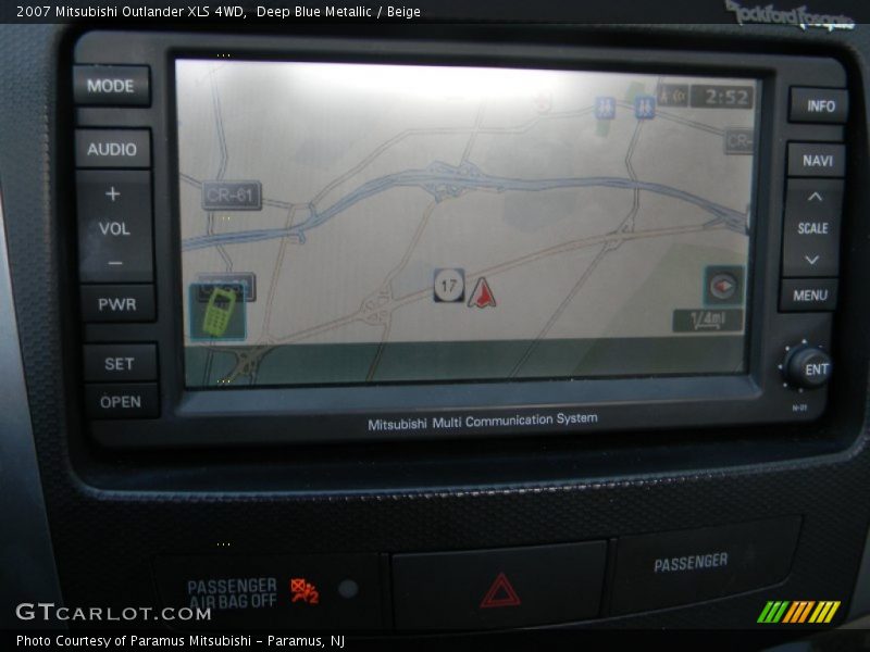 Deep Blue Metallic / Beige 2007 Mitsubishi Outlander XLS 4WD