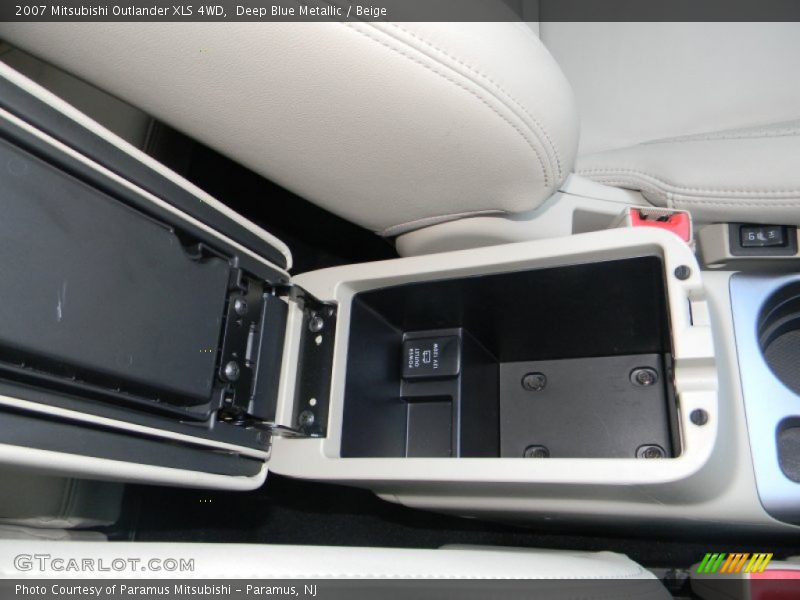 Deep Blue Metallic / Beige 2007 Mitsubishi Outlander XLS 4WD