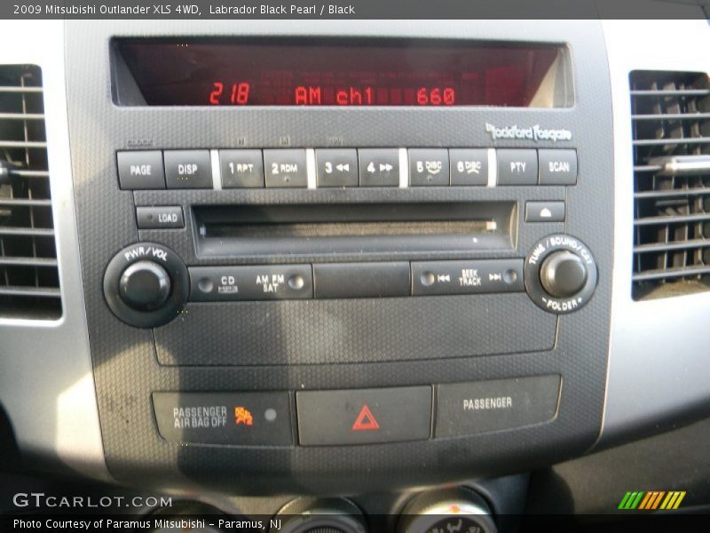 Labrador Black Pearl / Black 2009 Mitsubishi Outlander XLS 4WD