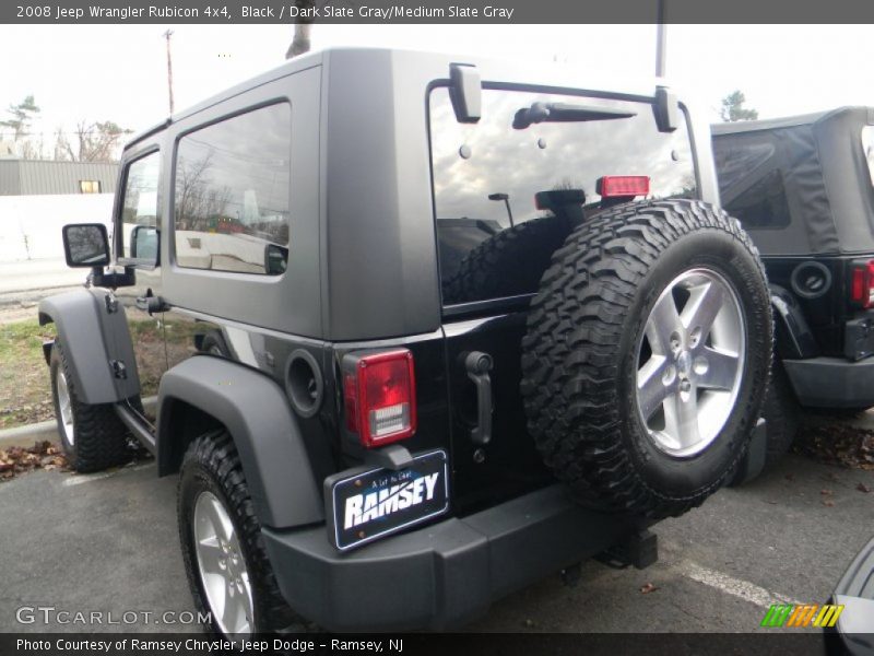 Black / Dark Slate Gray/Medium Slate Gray 2008 Jeep Wrangler Rubicon 4x4