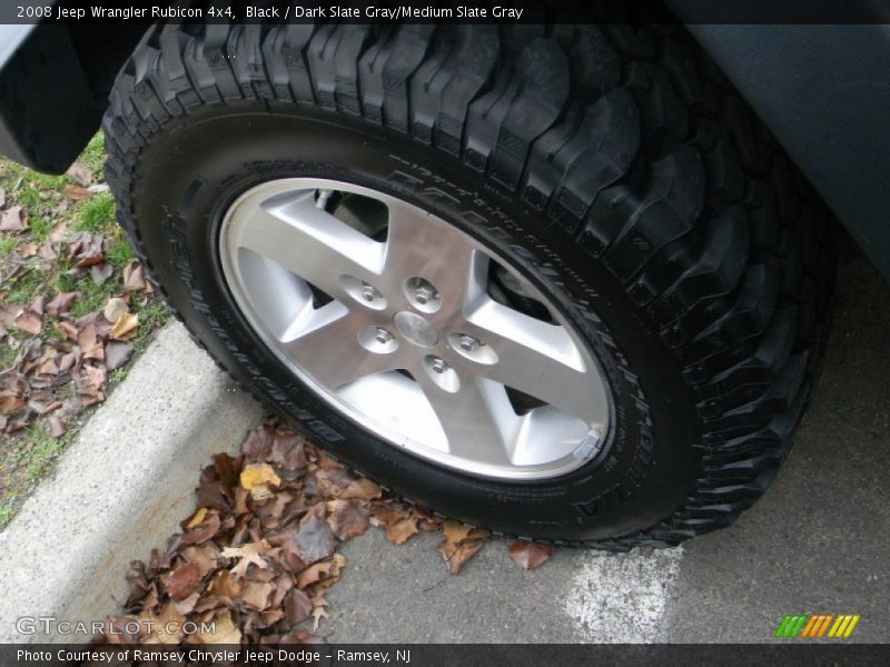 Black / Dark Slate Gray/Medium Slate Gray 2008 Jeep Wrangler Rubicon 4x4