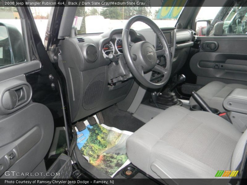 Black / Dark Slate Gray/Medium Slate Gray 2008 Jeep Wrangler Rubicon 4x4