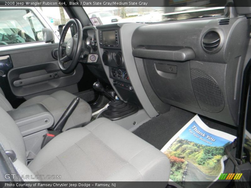 Black / Dark Slate Gray/Medium Slate Gray 2008 Jeep Wrangler Rubicon 4x4