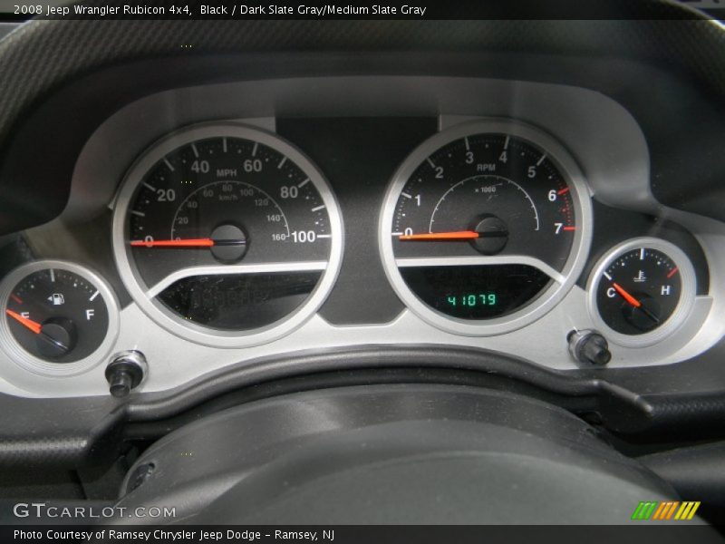 Black / Dark Slate Gray/Medium Slate Gray 2008 Jeep Wrangler Rubicon 4x4