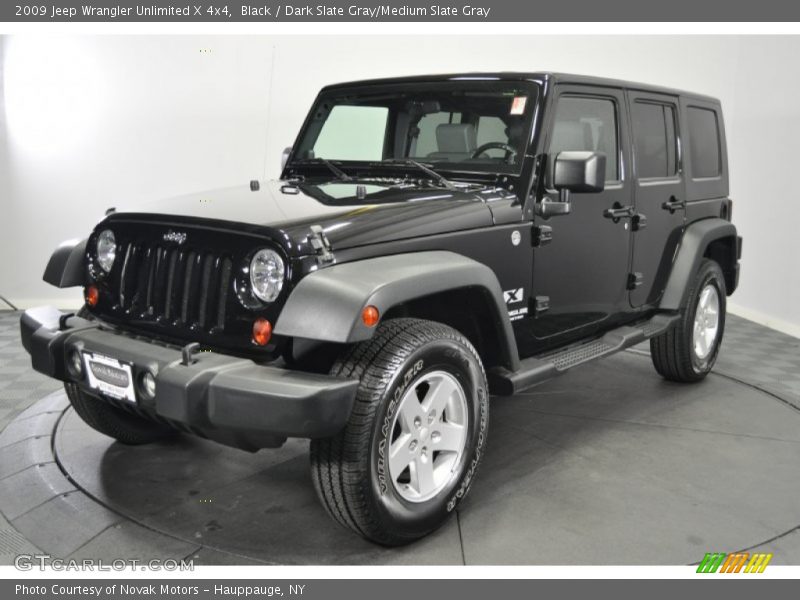 Black / Dark Slate Gray/Medium Slate Gray 2009 Jeep Wrangler Unlimited X 4x4